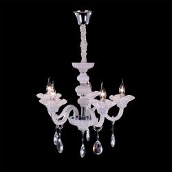 Citilux Ирида CL351150 Люстра стеклянная подвесная Белая