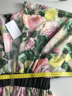 Блузка H&M с акцентом на талии, маркировка S, визуально на 44 размер