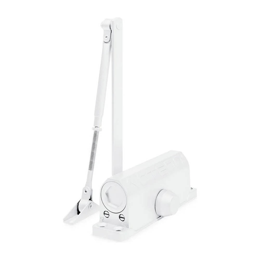 Доводчик дверной NOTEDO DC-100 легкий характер белый до 120 кг