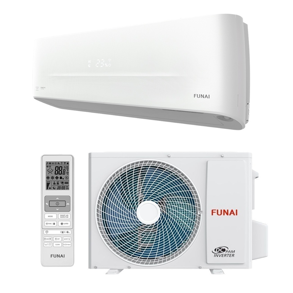 Настенная сплит-система Funai RAC-I-EU25HP.D01/S/RAC-I-EU25HP.D01/U EMPEROR UP Smart Eye FULL DC Inverter UPGRADE 2025