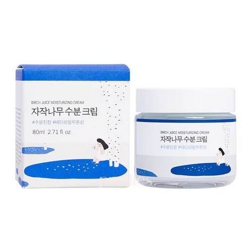 Увлажняющий крем для чувствительной кожи с берёзовым соком Round Lab Birch Juice Moisturizing Cream, 80мл