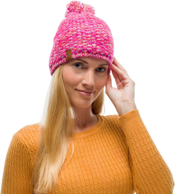 Шапка вязаная с флисом Buff Hat Knitted Polar Grete Pink Фото 2