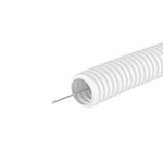 Труба ПЛЛ гибкая гофр. не содержит галогенов д.25мм, ПВ-0, спротяжкой,50м, цвет белый