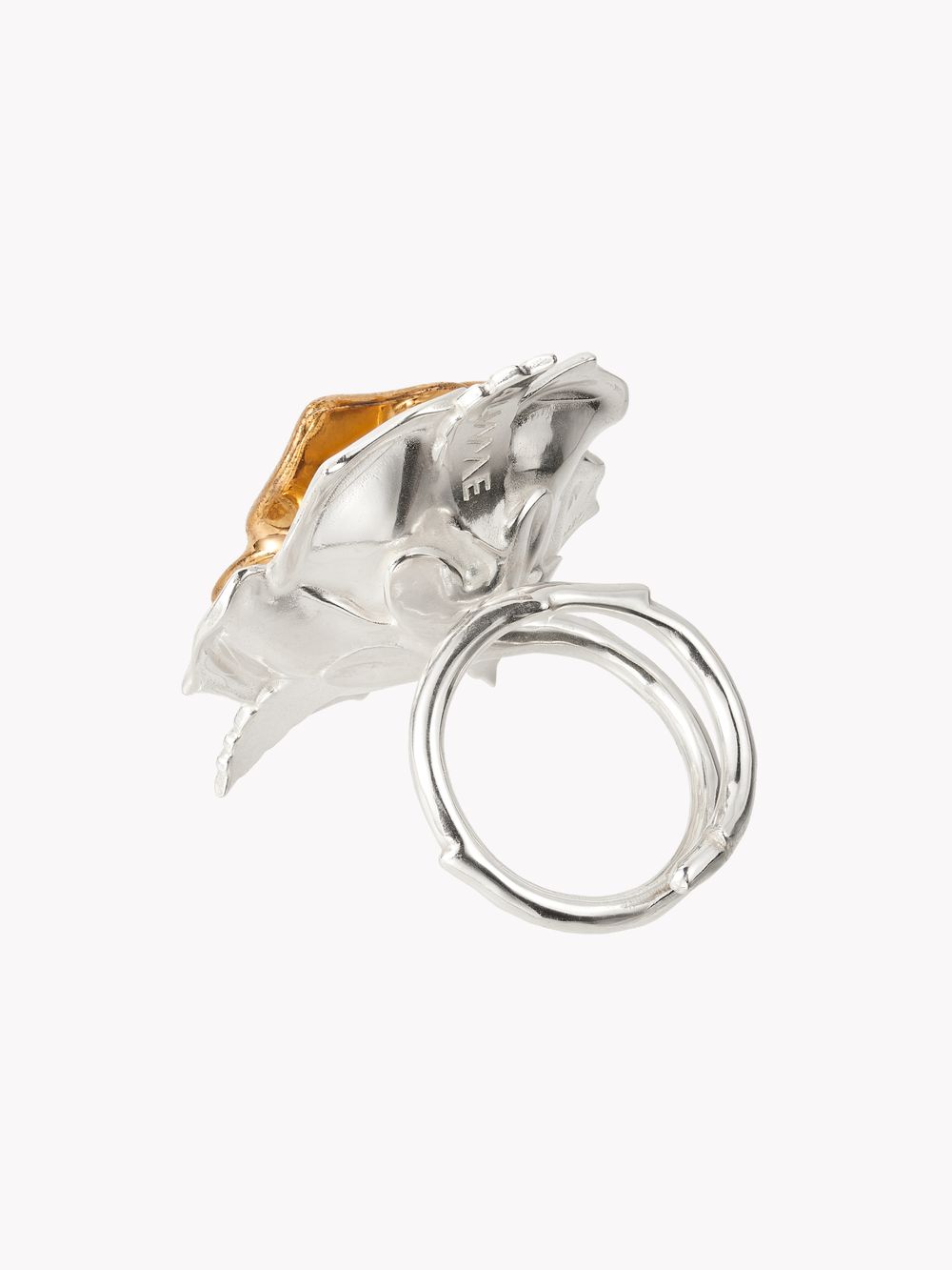 Кольцо Роза, фарфор с позолотой