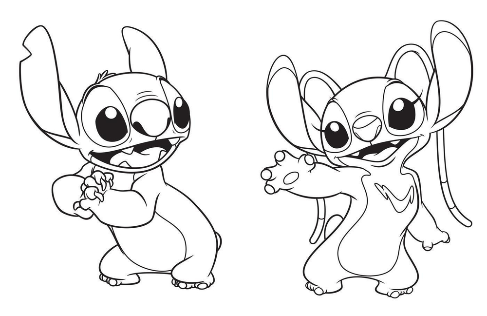 Hachette раскраска по номерам STITCH - Stitch à colorier - Vol. 2 - Disney
