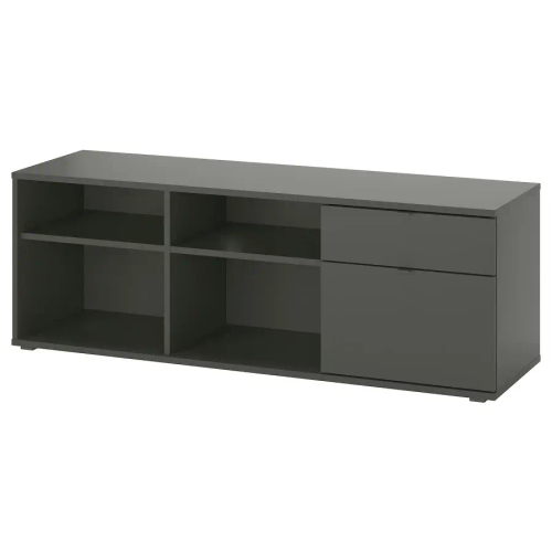 Тумба под ТВ - IKEA VIHALS/ВИХАЛС ИКЕА, 146х37х50 см, черный