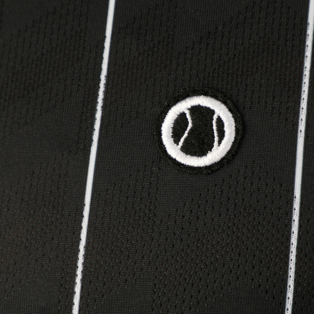 Мужское теннисное поло Tennis-Point Stripes Polo Special Edition Men - Black, White