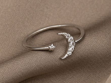 Фаланговое кольцо "Месяц"
