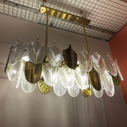 Люстра Cloyd BONGA-C C13 / шир. 100 см - желт/бесцвет. стекло (арт.10599)