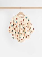 Боди с длинным рукавом для малышей Next 849-230, 2 шт., Светло-бежевый, Оранжевый