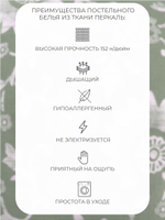Наволочка 40х40 Перкаль 1шт Рисунки