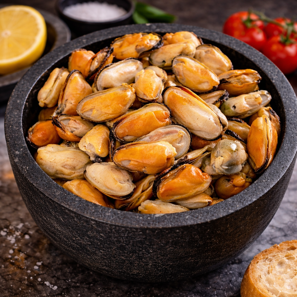 Мидии очищенные, 1 кг, замороженные