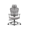 Эргономичное компьютерное кресло FoxGear NETZ модель XO - office edition, серый (FG-NETZ-XO-GY)
