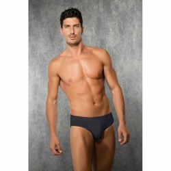 Мужские трусы брифы набор 3в1 (темно-серые, бордовые, темно-синие) Doreanse 1327