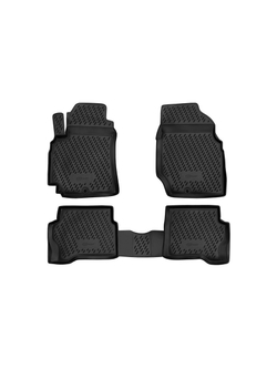 Коврики в салон для NISSAN Almera Classic (I), 2006-2013, 4 шт. (Повышенная устойчивость, повышенная износостойк FORMAT.CARNIS00001