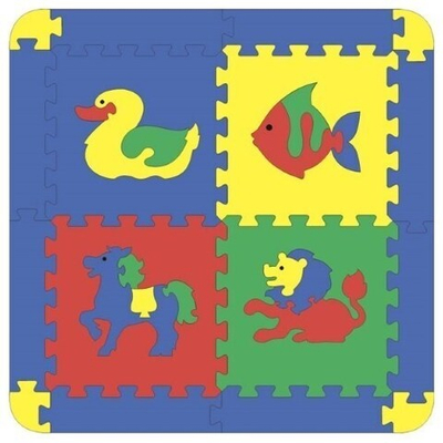 Коврик с животными 4 дет. 68х68