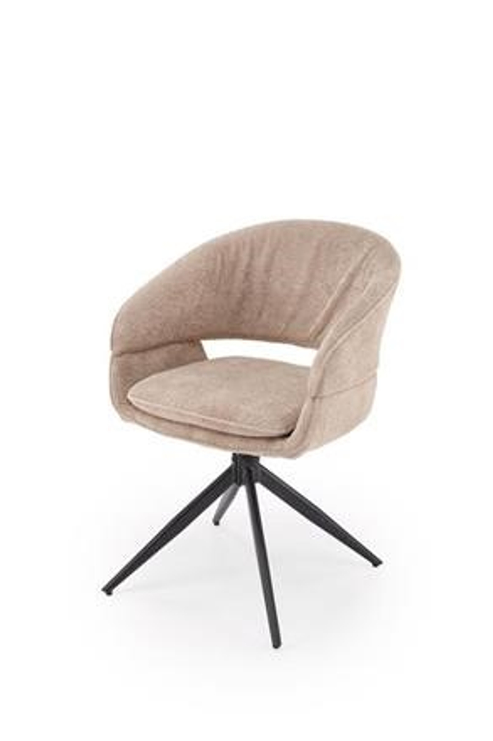 Стул HALMAR K602 капучино/черный, поворотный