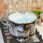 Кастрюля 5,5л "Magia" черная 8SD225S