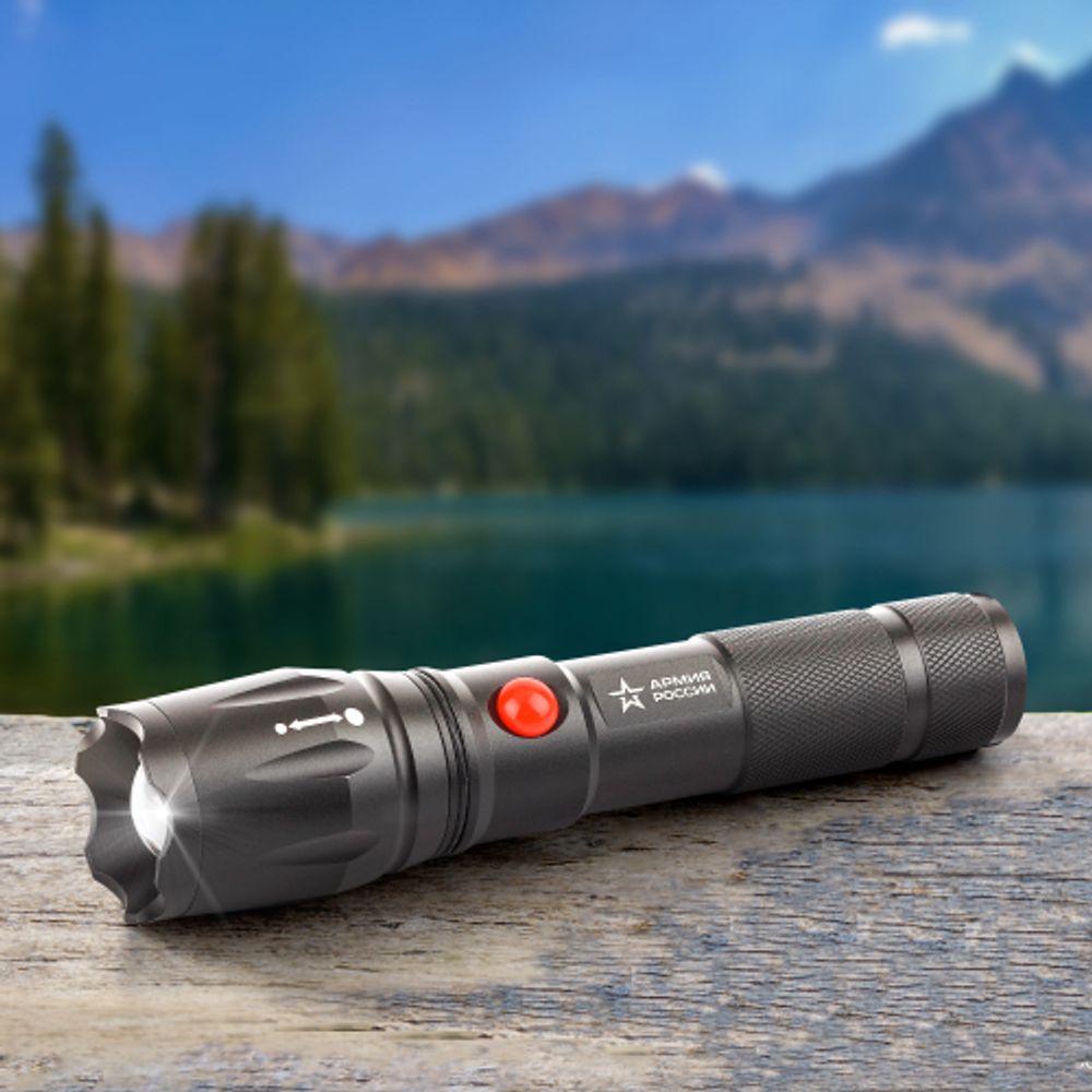Светодиодный фонарь АРМИЯ РОССИИ MA-701 Калибр ручной аккумуляторный ручная фокусировка | Универсальные  фонари