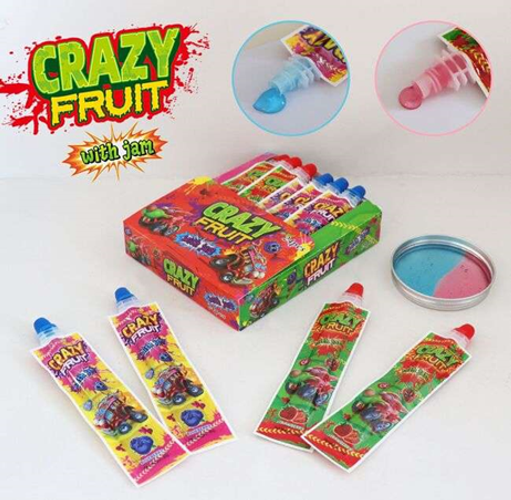 Жид.карамель гель Crazy fruit with jam 24шт*20г