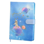 Записная книжка Basir на магните, формат А5, серия "Космонавт", переплет 7БЦ, 19*13 см, 112 листов, ассорти