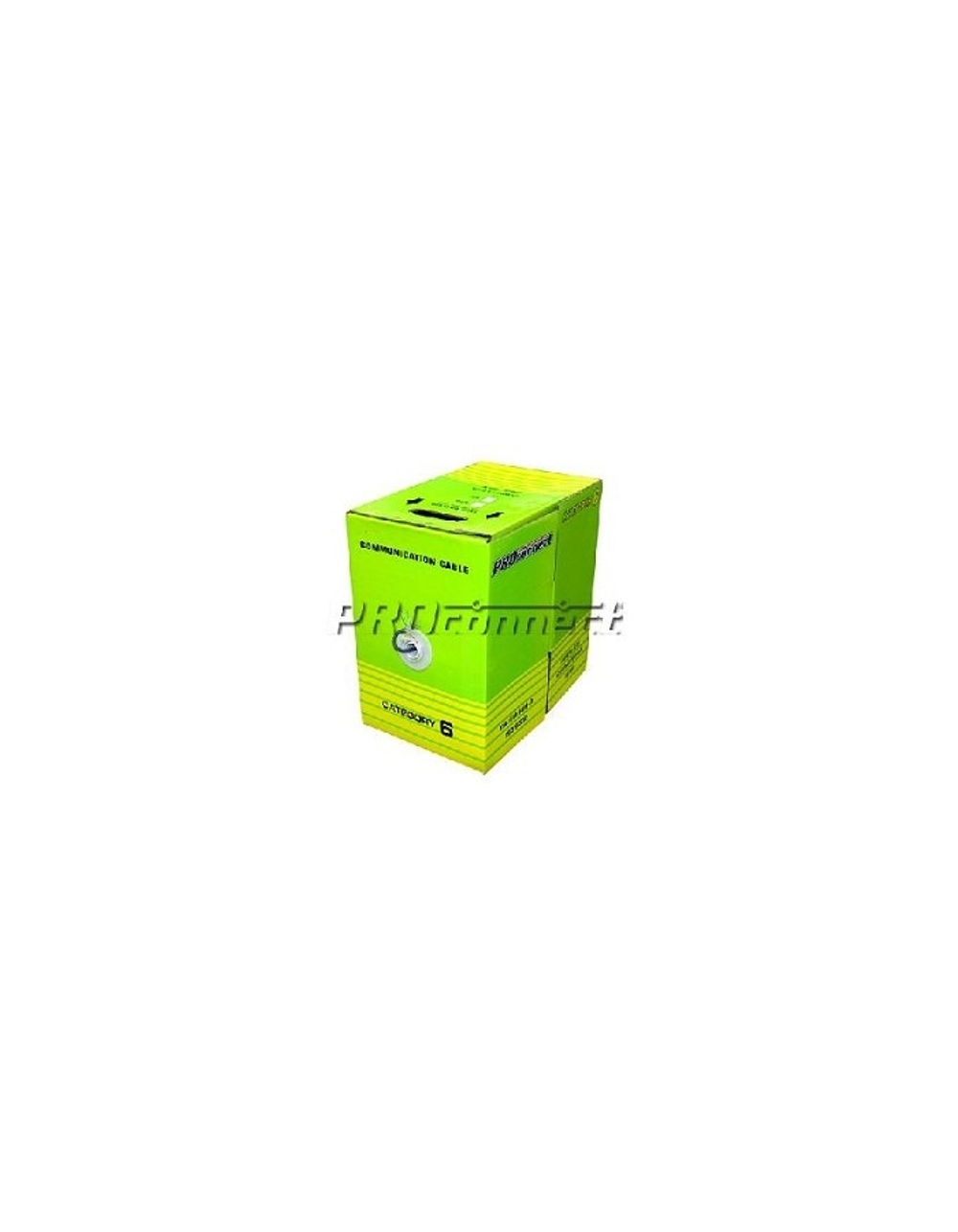 PROconnect (01-0047-3) Кабель витая пара омедненный U/UTP, CCA, CAT 6, PVC, 4PR, 23AWG, INDOOR, SOLID, серый, 305м
