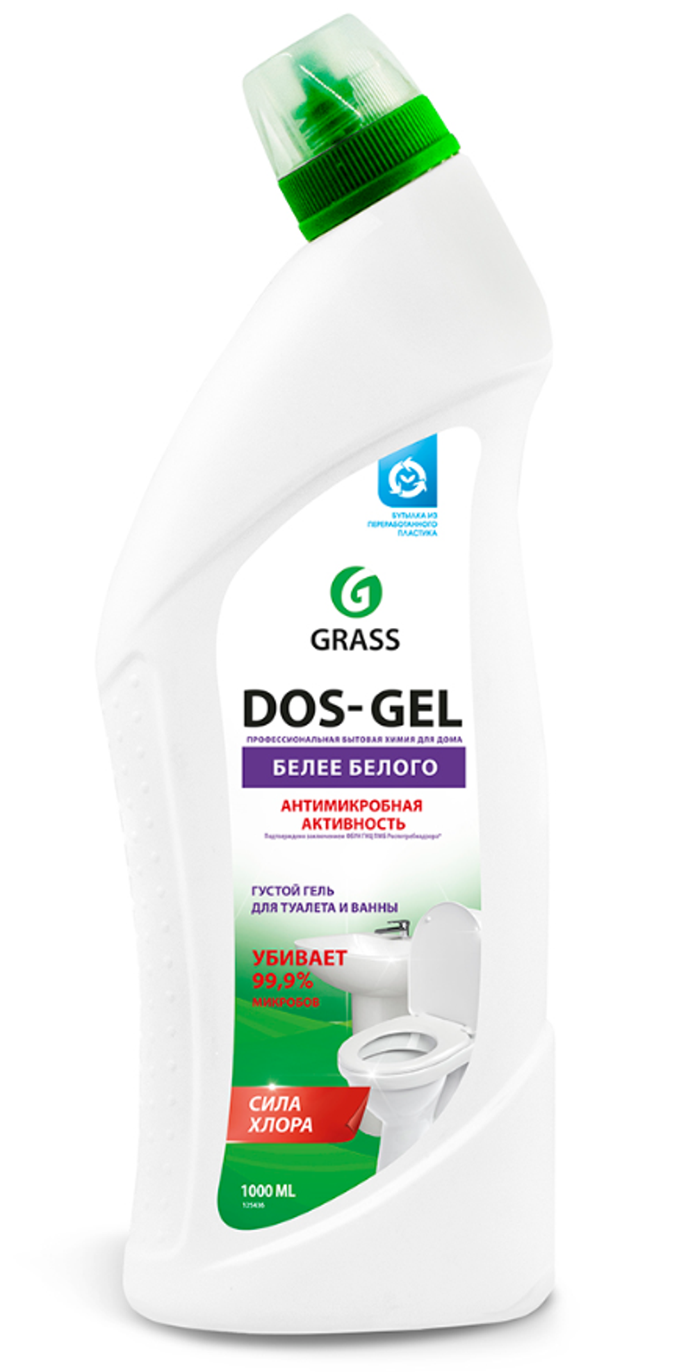 Чистящее средство для сантехники Grass Dos-Gel, дезинфицирующее, щелочное
