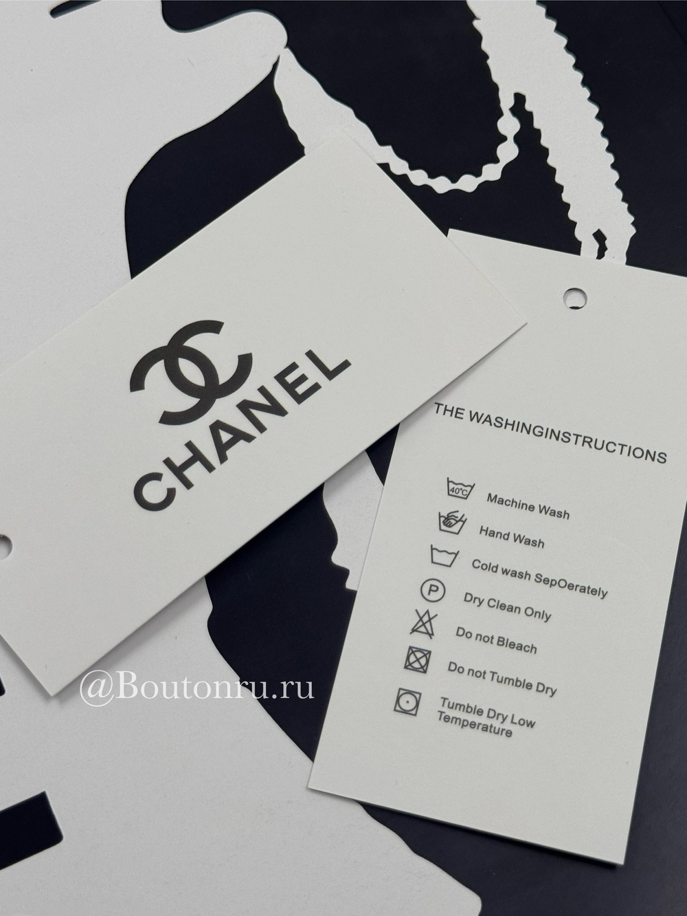 Бирка Шан. бумажная белая 100х45 мм