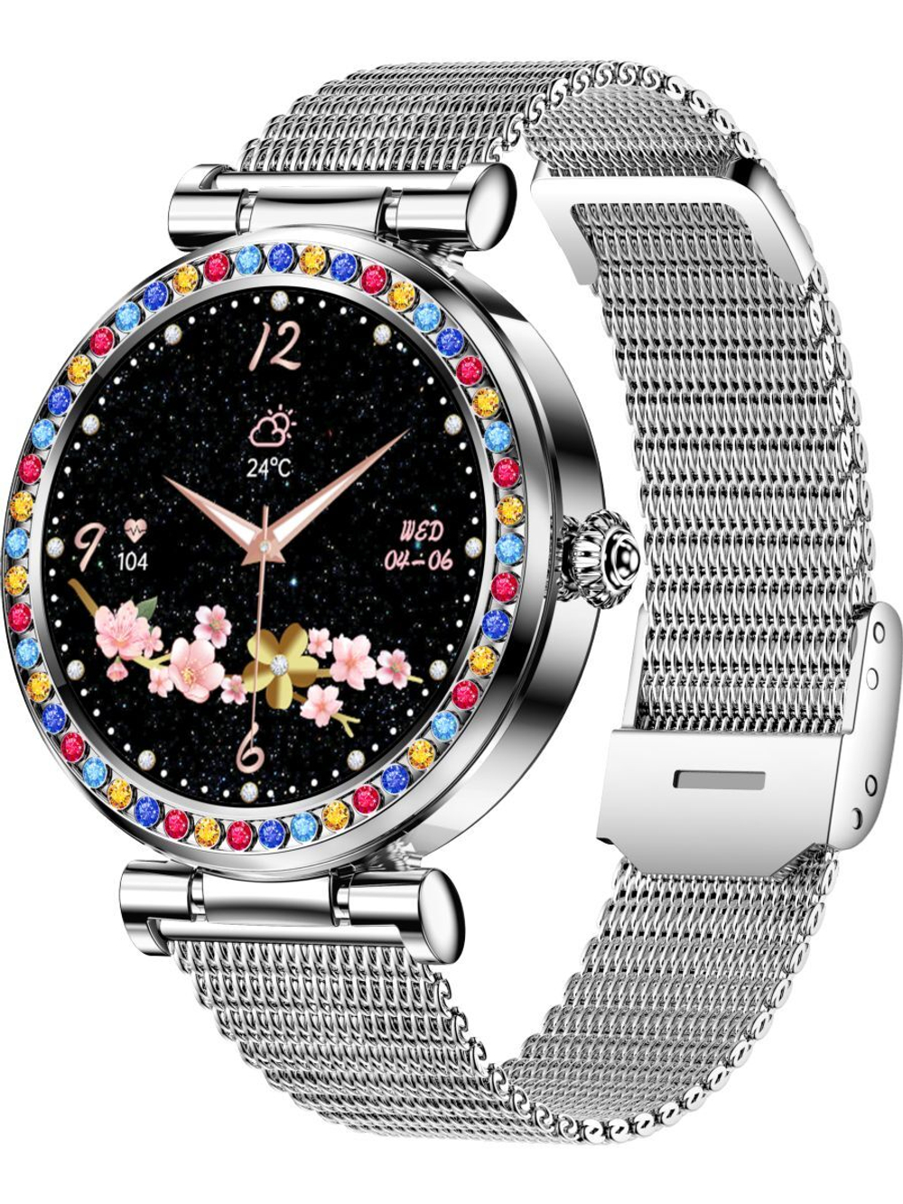 Смарт часы PARASMART Selena CF30, серебристый