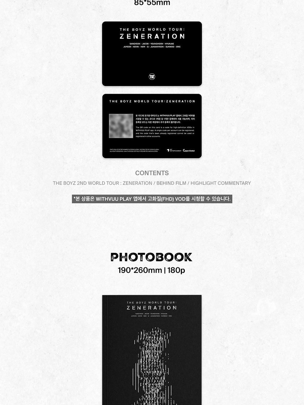 Альбом THE BOYZ - ZENERATION 2nd WORLD TOUR QR