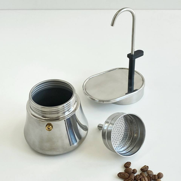 Кофеварка гейзерная Semi, на 6 чашек, 300 мл, нержавеющая сталь