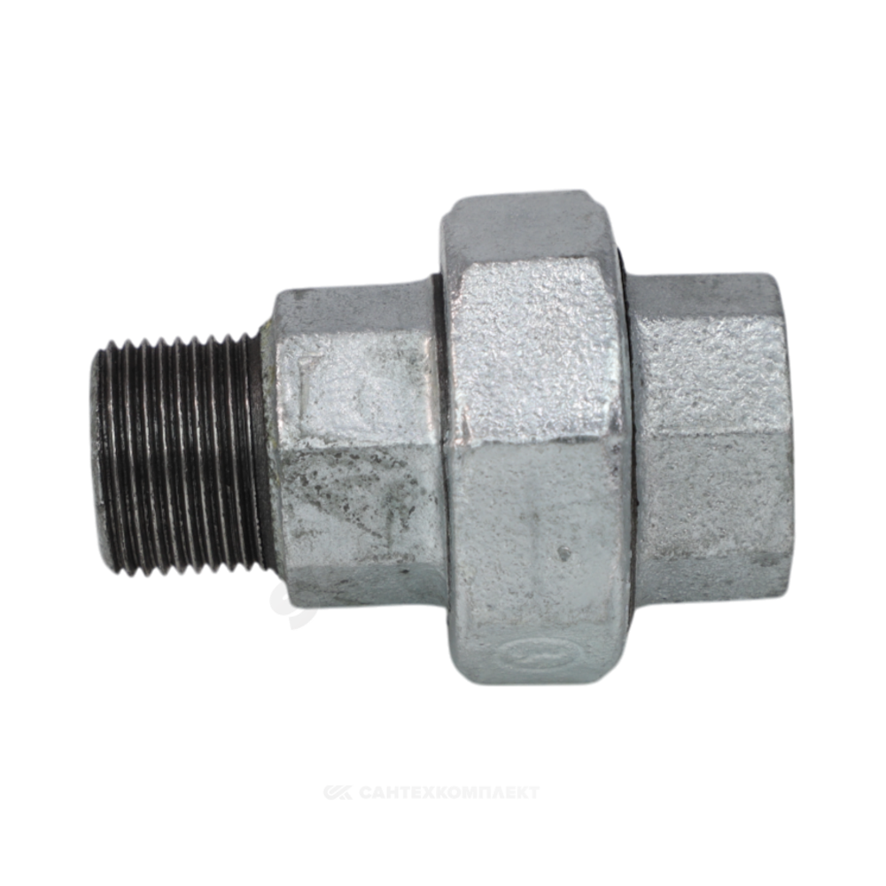 Соединитель прямой американка чугун оц Ду 20 (3/4") ВР/НР Fittex PLUS