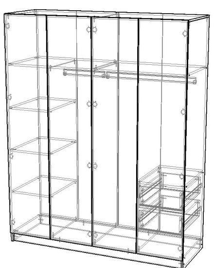 Шкаф ПАРМА-3 правый