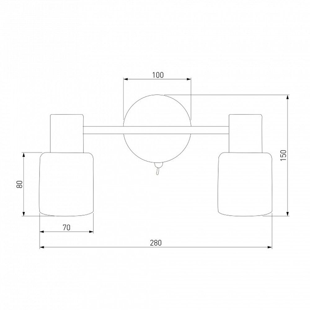 Бра Eurosvet Corso 20089/2 хром