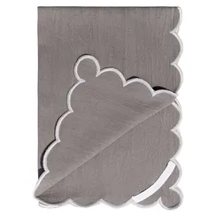 Набор кухонных полотенец с контрастным кантом серого цвета из коллекции trendy ruffles, 50х70 см