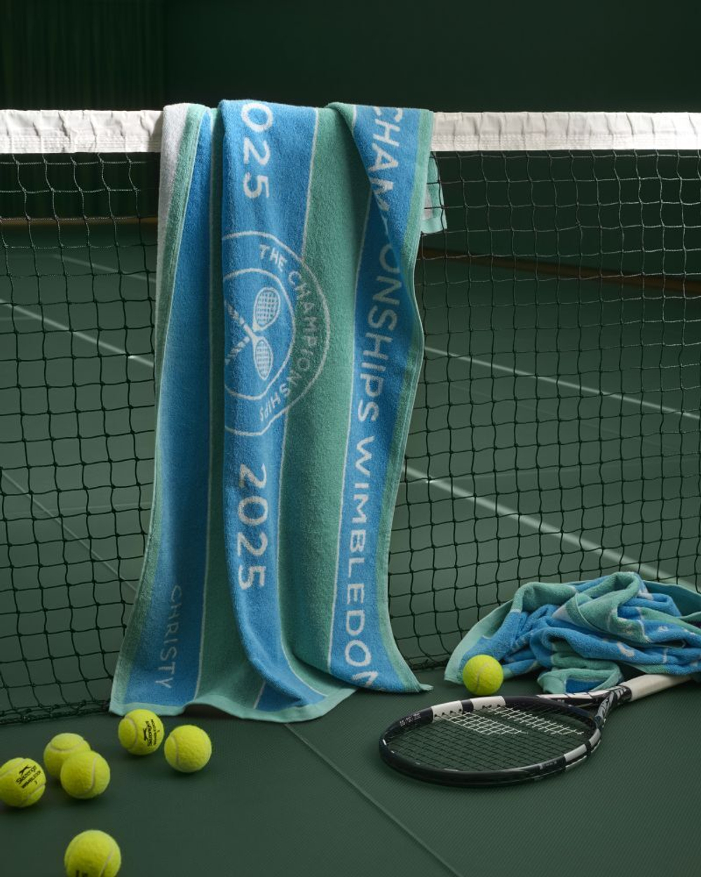 Теннисное полотенце Wimbledon The Championships 2025 Seasonal - aqua/sky blue