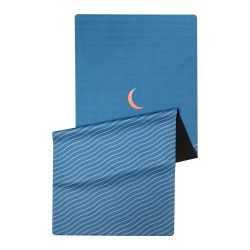 Тревел коврик для йоги Eclipse Blue 185*68*0,1 см из микрофибры и каучука
