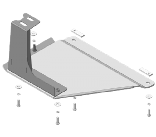 Усиленная защита Motodor разд. коробки. 8 мм, алюминий (только с защитой кпп). для Mitsubishi Pajero IV 2012-2020,Mitsubishi Pajero IV 2006-2012 арт.381304