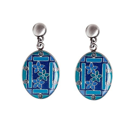 Серьги Clara Bijoux Незабудки A75771-1 BL