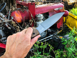 🏆Туристический нож Shark AUS-8 StoneWash