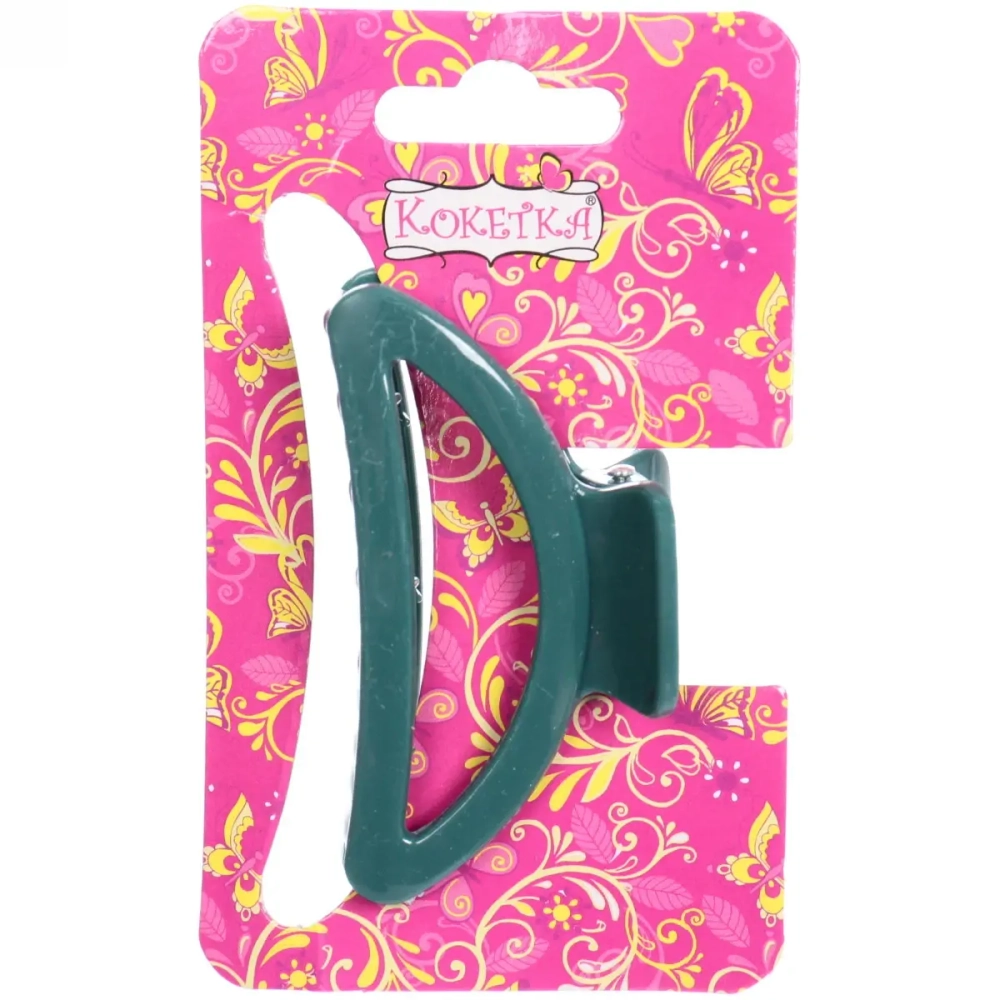 Заколка-краб для волос на блистере «Magic Gloss», трапеция, микс 6 цветов, 6,5см