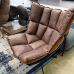 Дизайнерское кресло HUSK DC-1565F коричневое/серое (BROWN/grey)