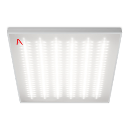 Светильник ОФИС ДВО01-042 с БАП EM1 54Вт 5000К IP40 Микропризма 6500лм 595х595х40мм WOLTA PRO