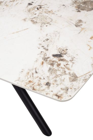 Стол RIVOLI 140 GLOSS LUXURY PANDORA SOLID CERAMIC / BLACK