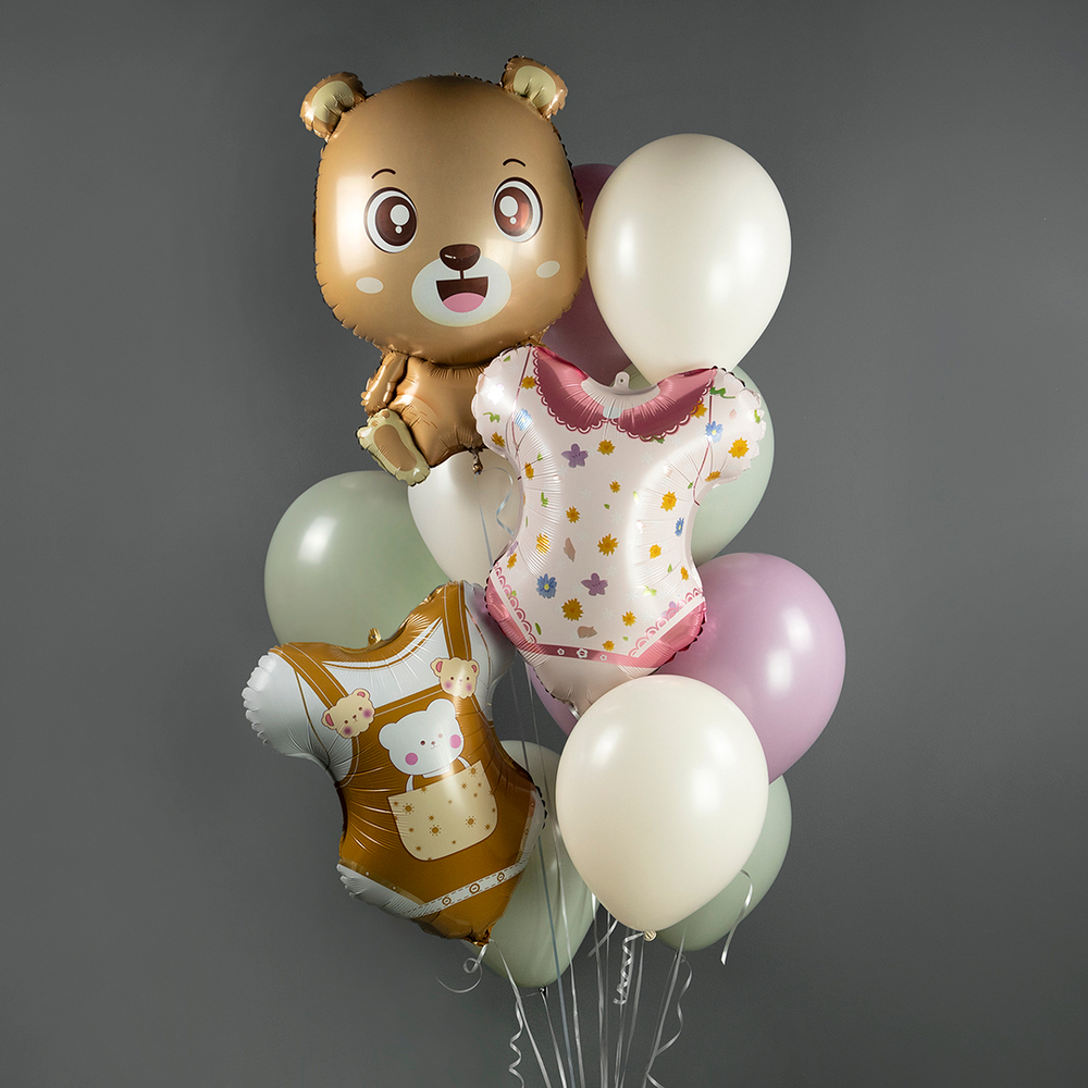 Шар 24" Лавровый лист, Пастель ретро 127 Sp