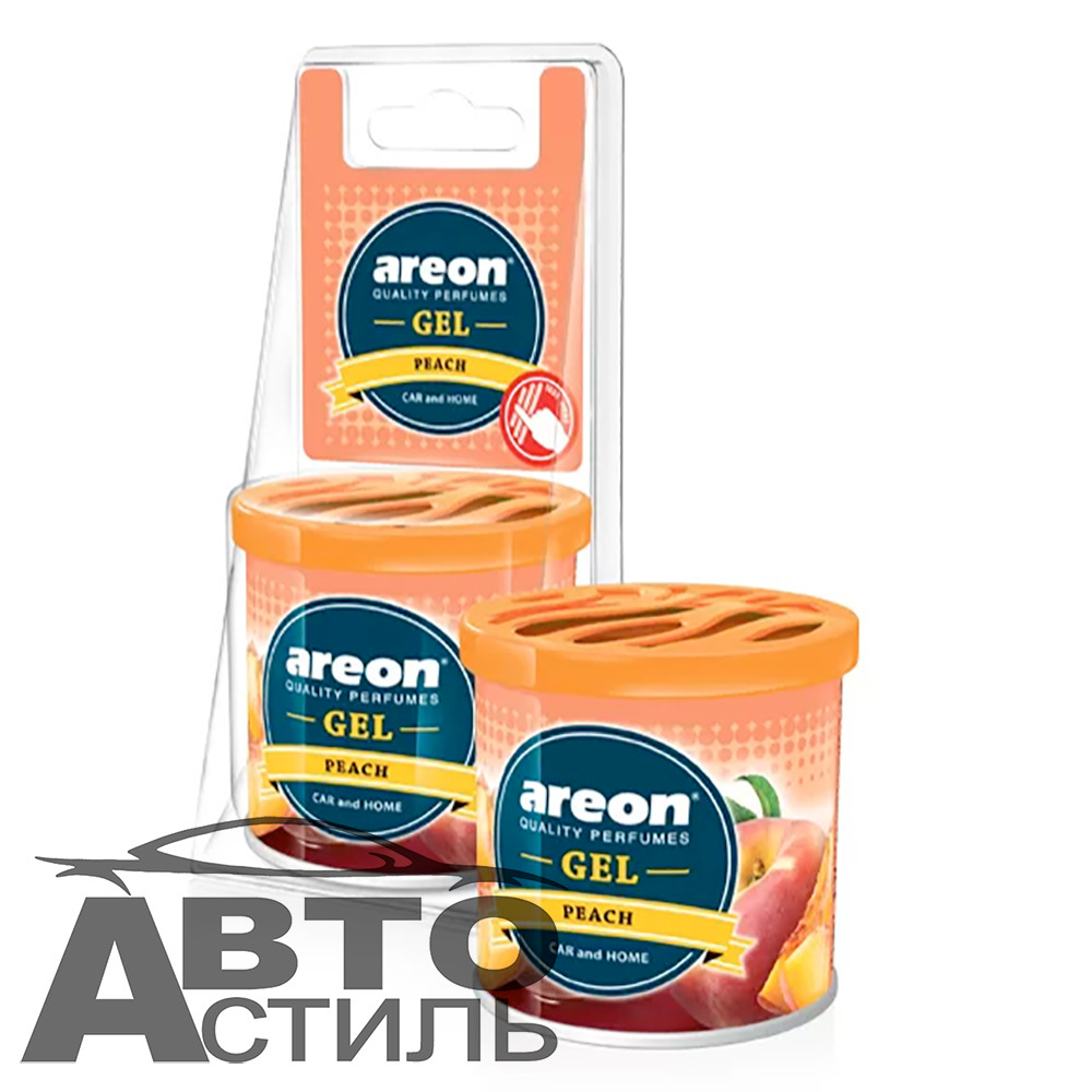Ароматизатор в банке под сиденье Areon GEL САN 80гр - Персик\Peach