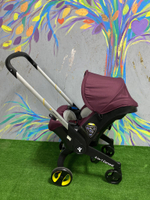 Автолюлька 4в1 Бордовый, FooFoo