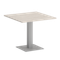 Home Office Стол квадратный VR.SP-5-90.2 Денвер Светлый/Металл Серый 900*900*753
