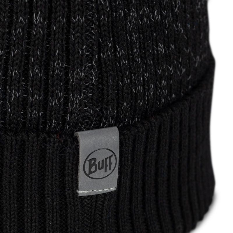 Шапка Buff Merino Active Hat Solid Black Фото 5