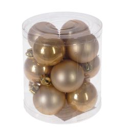 GAEM Набор из 12шт Украшение новогоднее Шар "Жемчужная нежность", D4 см, L9,5 W9,5 H10,5 см